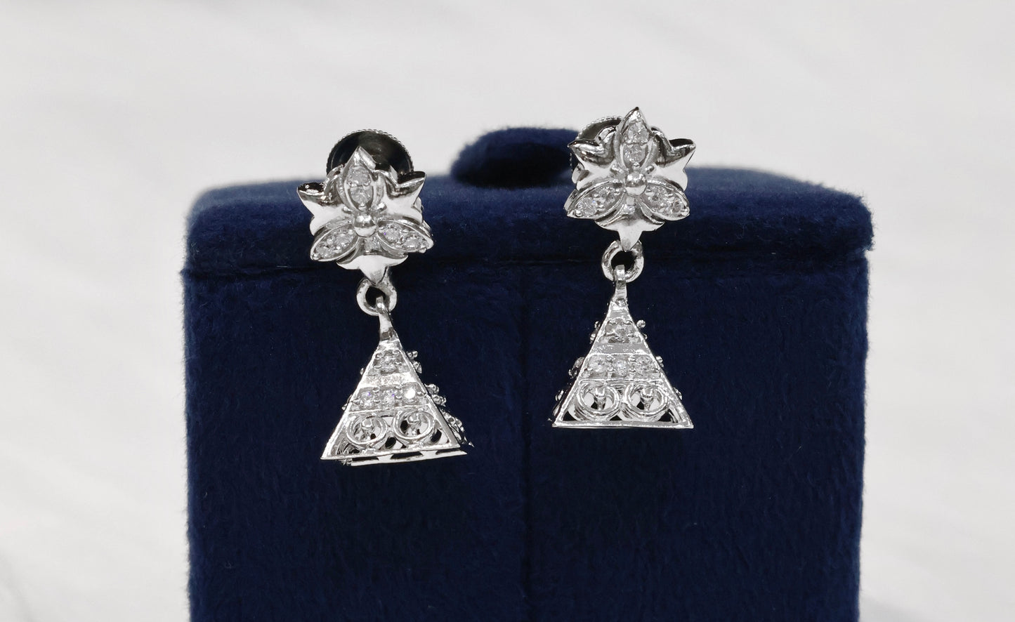 Classic 92.5 Sterling Silver Jhumka Earrings