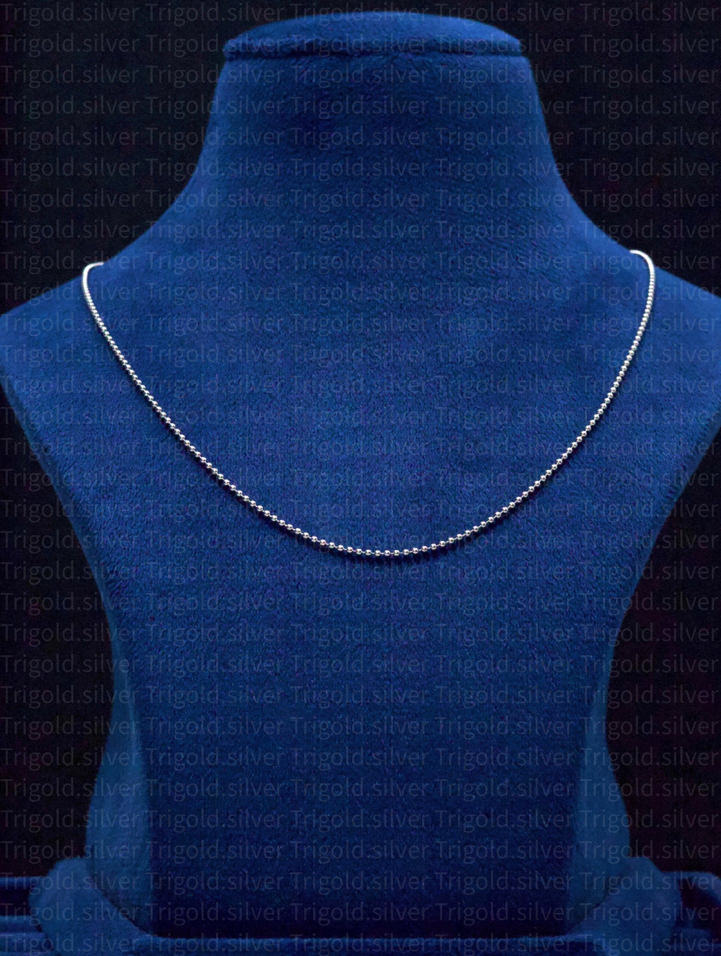Eleganza Platinum Finish Silver Chain