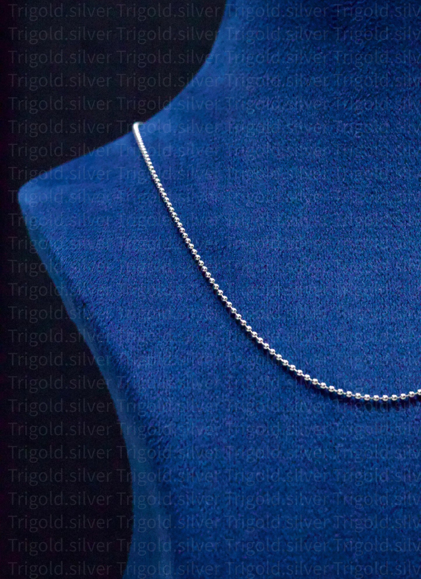 Eleganza Platinum Finish Silver Chain