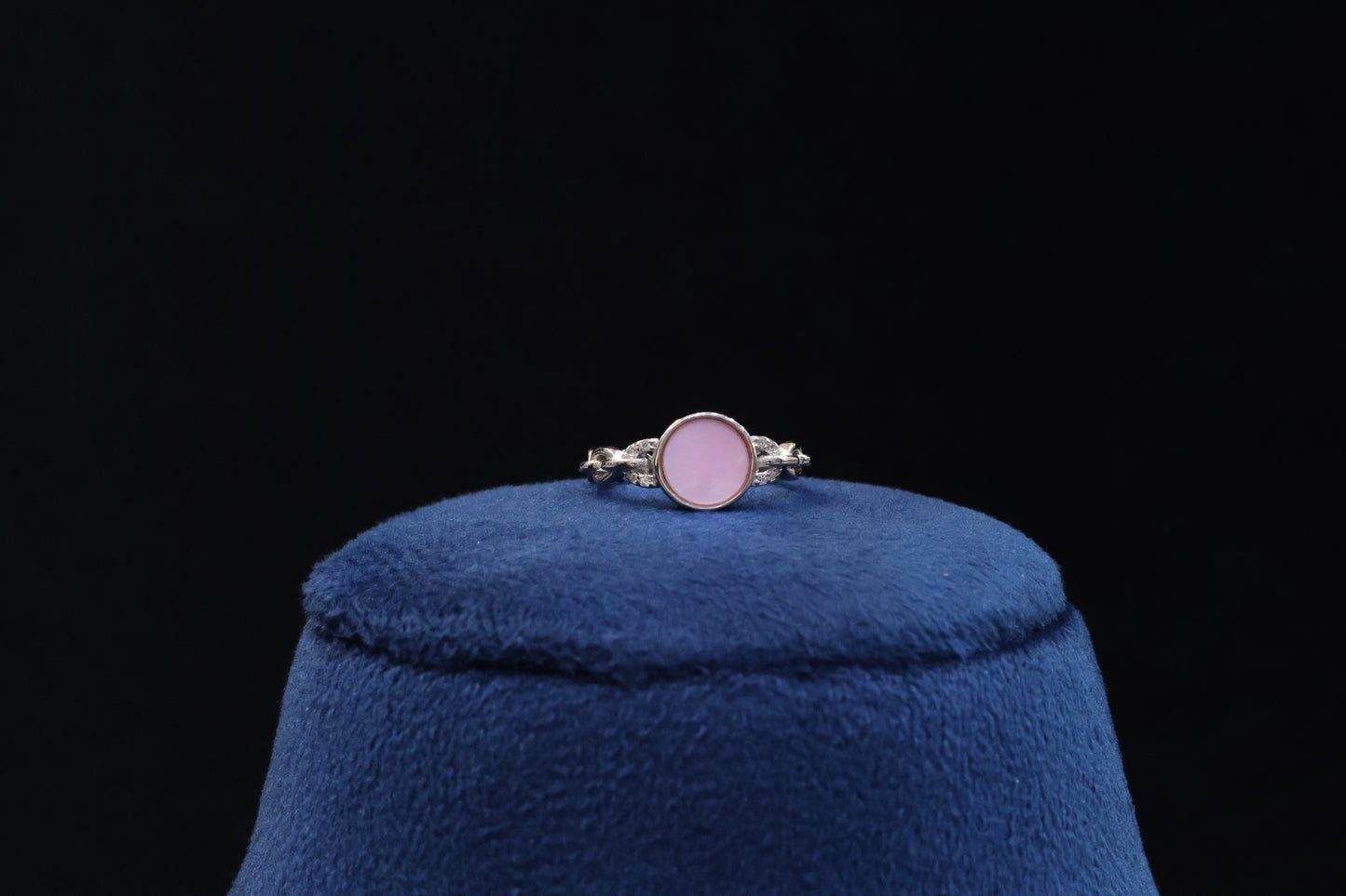 92.5 Pure Silver Ring - MOP Pink