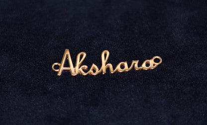 22K Gold Customised Name Pendant – Personalize Your Style
