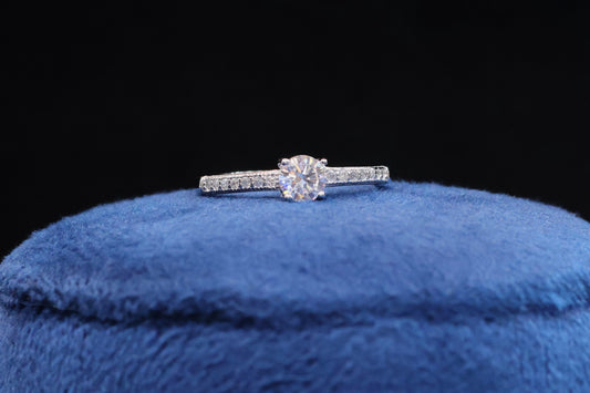 92.5 Pure Silver Solitaire Ring Design 26