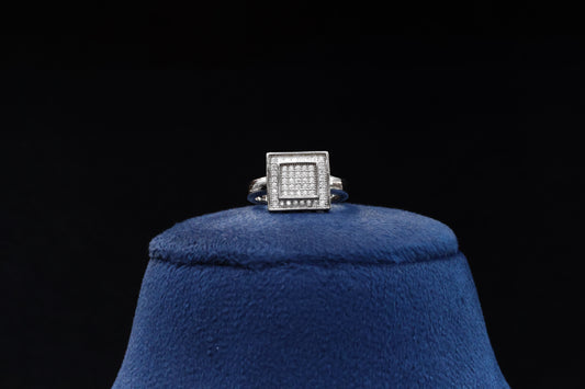 92.5 Pure Silver Ring - Multi stone Design 78