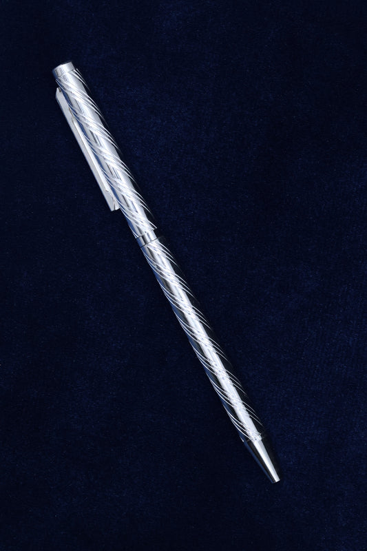 Handcrafted Pure 92.5 Silver Pen: A Timeless Writing Accessory