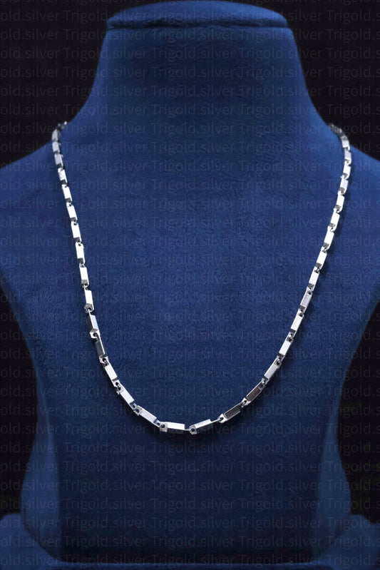 Luxe Platinum finish Silver Chain