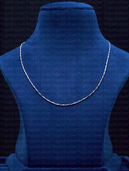 Lumis Platinum Finish Silver Chain
