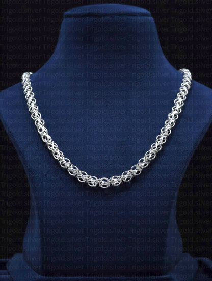 Elegant 92.5 Sterling Silver Chain