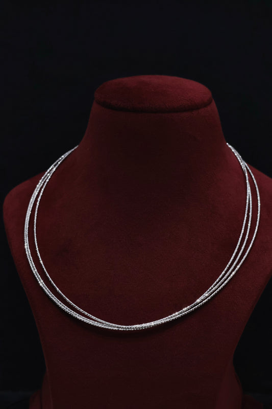 Radiance 92.5 Pure Silver Omega Chain - A Statement of Elegance