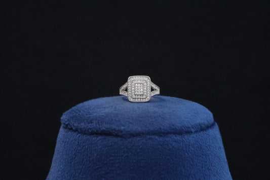 92.5 Pure Silver Ring - Multi Stone Design 62