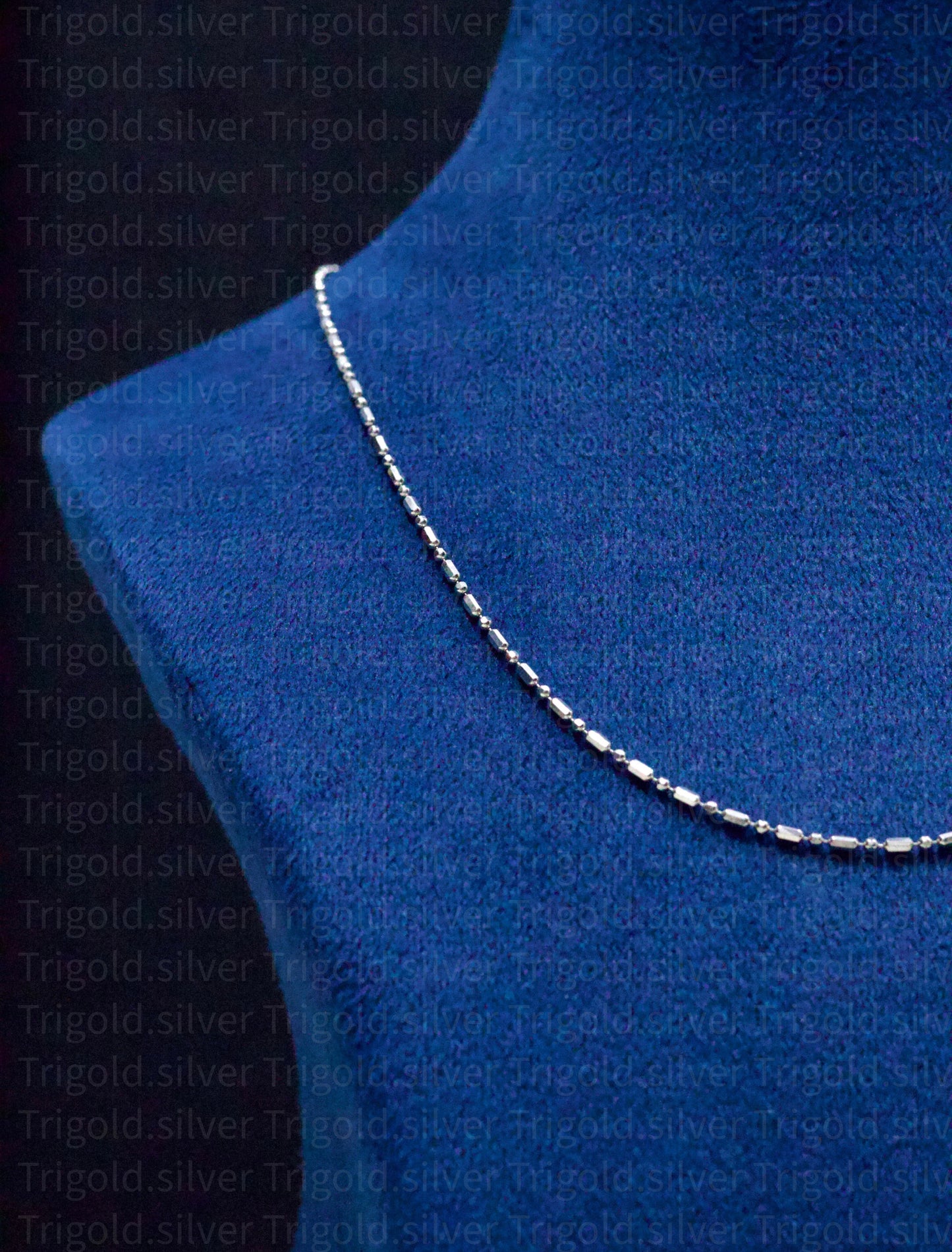 Eterno Platinum Finish Silver Chain
