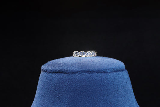 92.5 Pure Silver Ring - Diamond Cut Band