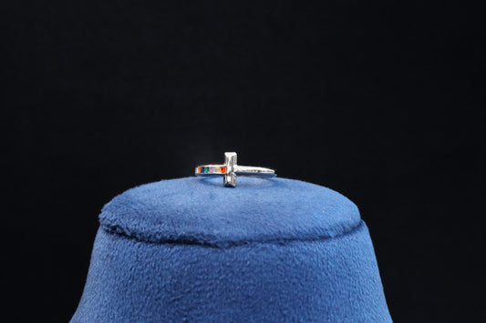 92.5 Pure Silver Rainbow Ring