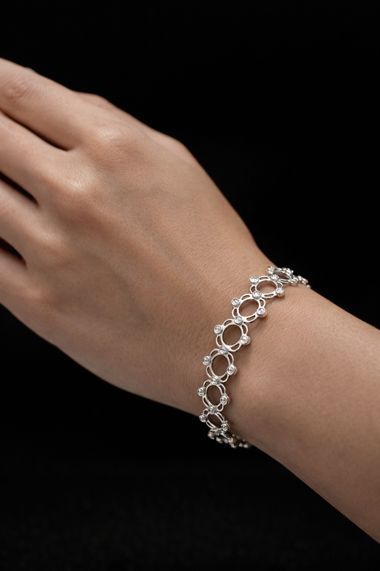 Silver Ring Bracelet – 92.5 Sterling Silver