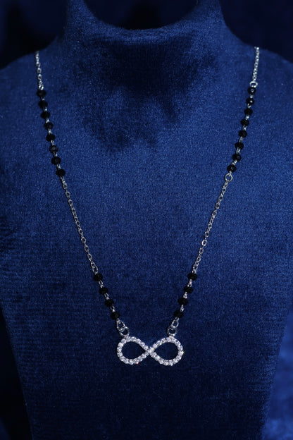 Infinity Design Pure 92.5 Silver Mangalsutra for Eternal Love"