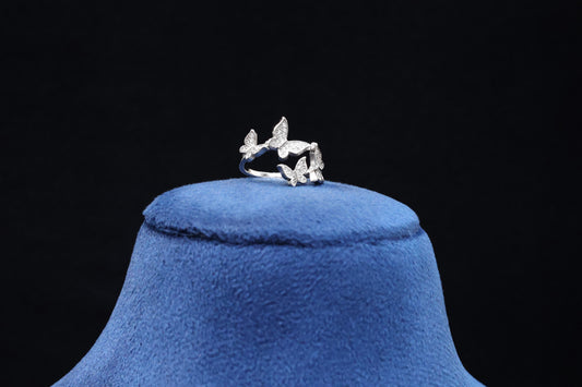 92.5 Pure Silver Ring - Butterfly Design 33
