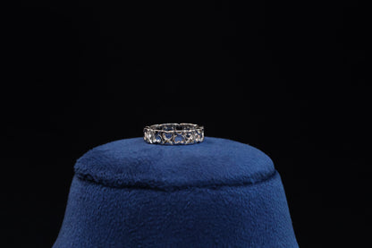 92.5 Pure Silver Ring - Heart Band Ring