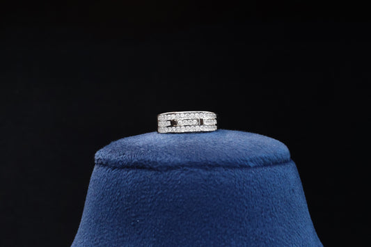 92.5 Pure Silver Ring - Multi Stone Band