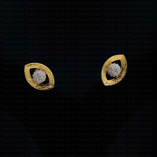 22K Gold Radiance Halo Earrings