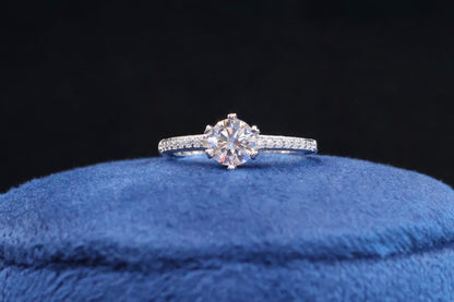 92.5 Pure Silver Solitaire Ring Design 7