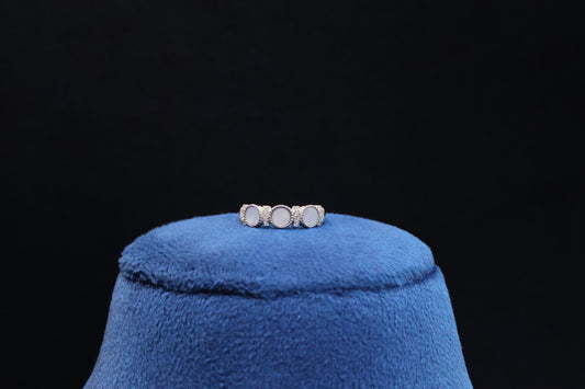 92.5 Pure Silver MOP Ring Design 54