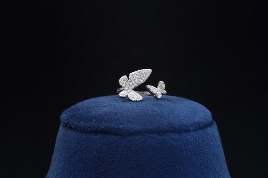 92.5 Pure Silver Ring - Butterfly