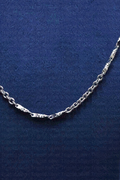Regal Platinum Finish Silver Chain