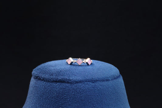 92.5 Pure Silver Ring - MOP Design 39