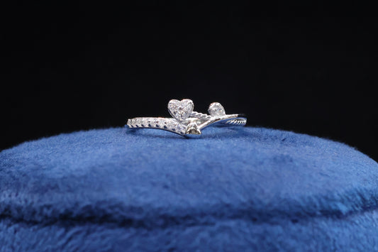 92.5 Pure Silver Ring - Heart Design 29