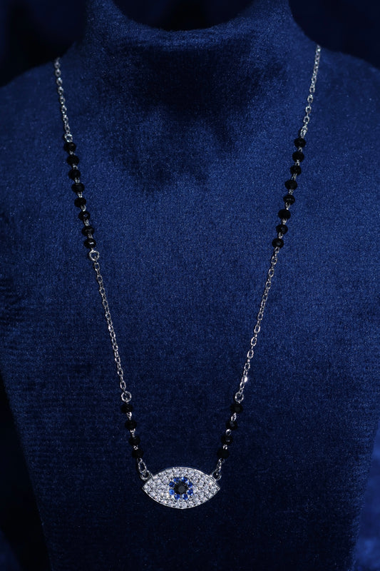Evil Eye Pure 92.5 Silver Mangalsutra"